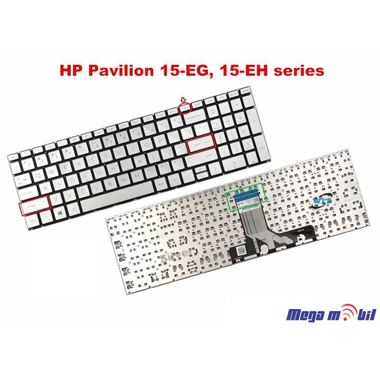 Tastatura za laptop HP Pavilion 15-EH 15Z-EH series silver
